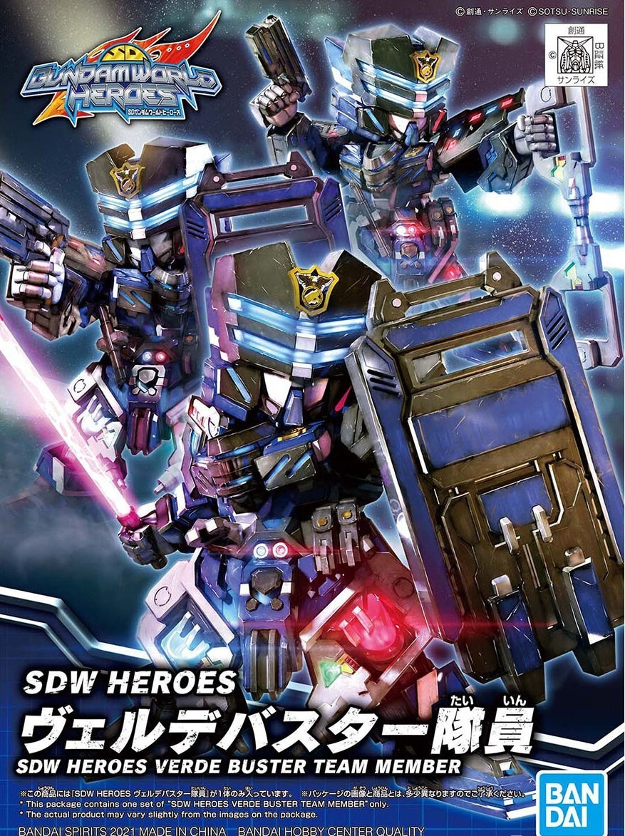BANDAI GUNPLA SDW Heroes Verde Buster Team Member 12 a boite