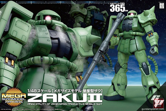 BANDAI GUNPLA MSM 1/48 ZAKU II GREEN GUNDAM