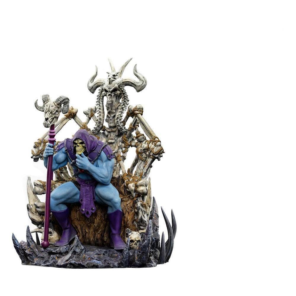 IRON STUDIOS Deluxe Art Scale 1/10 - SKELETOR ON THRONE - Masters of the Universe - Les Maitres de l\'Univers