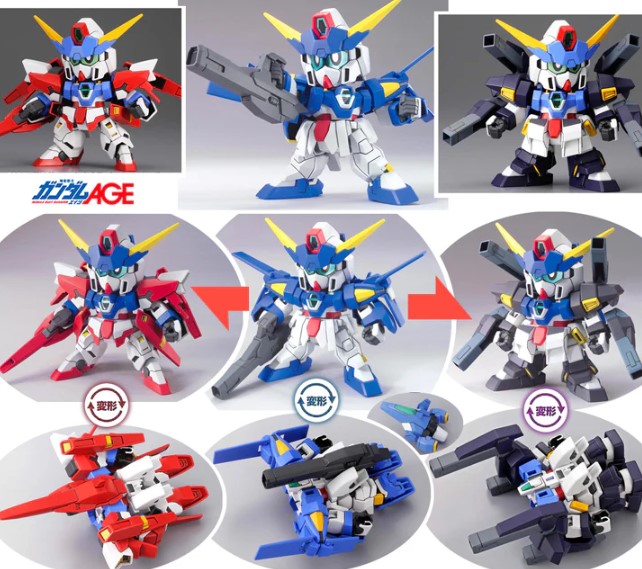 BANDAI GUNPLA BB Gundam AGE-3 Normal / Fortress / Orbital 372 c vue promotionnelle