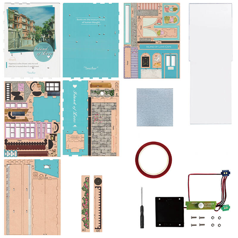 Model-3D-LED-Book-Nook-Ile Romantique (4)