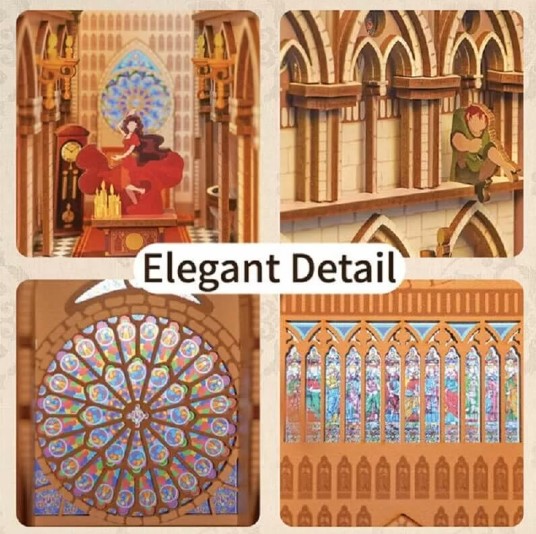 Model-3D-LED-Book-Nook-Notre Dame de Paris (5)