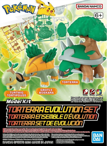 BANDAI Pokepla 08 Tortipouss Evolution Set (Pokémon)