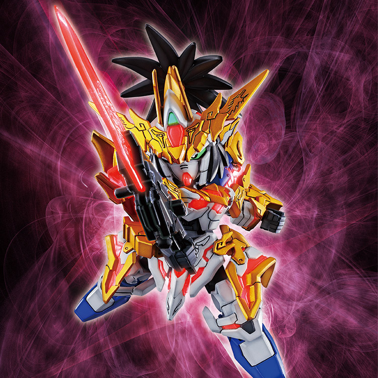 BANDAI GUNPLA Sangoku Soketsuden Liu Bei Unicorn Gundam 01 d vue promotionnelle