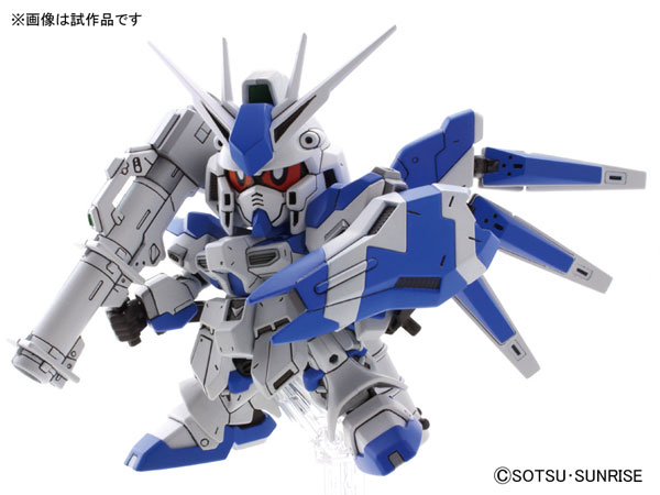 BANDAI GUNPLA BB Hi-Nu Gundam 384 b fond blanc