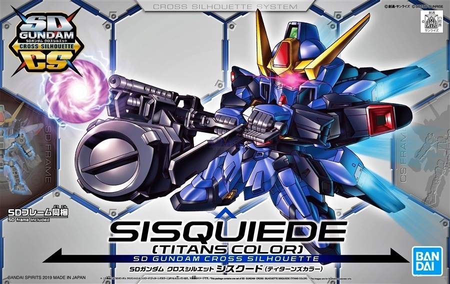 BANDAI GUN65202 GUNPLA SD CROSS SILHOUETTE SISQUIEDE TITANS COL