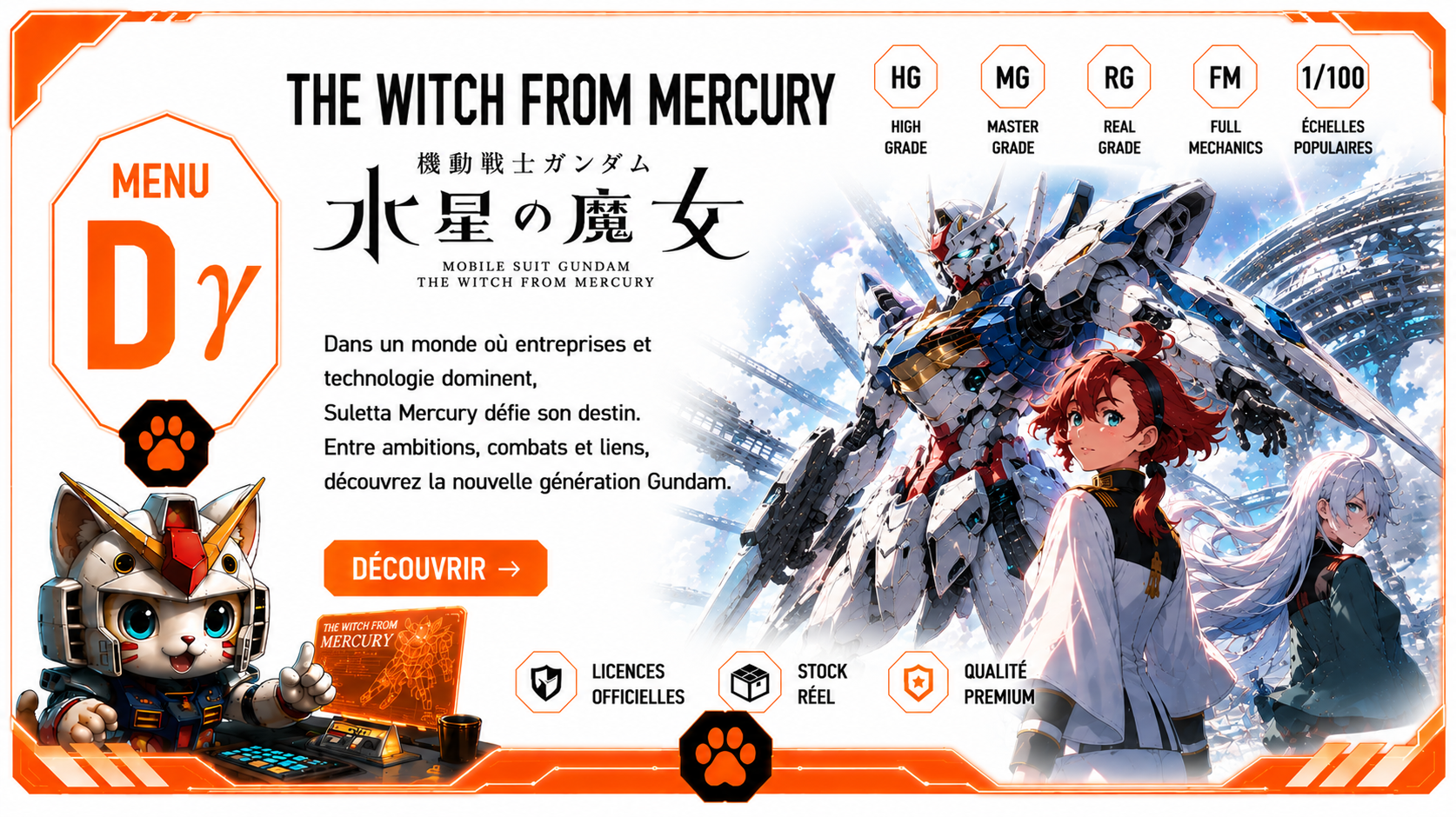 menu dgamma