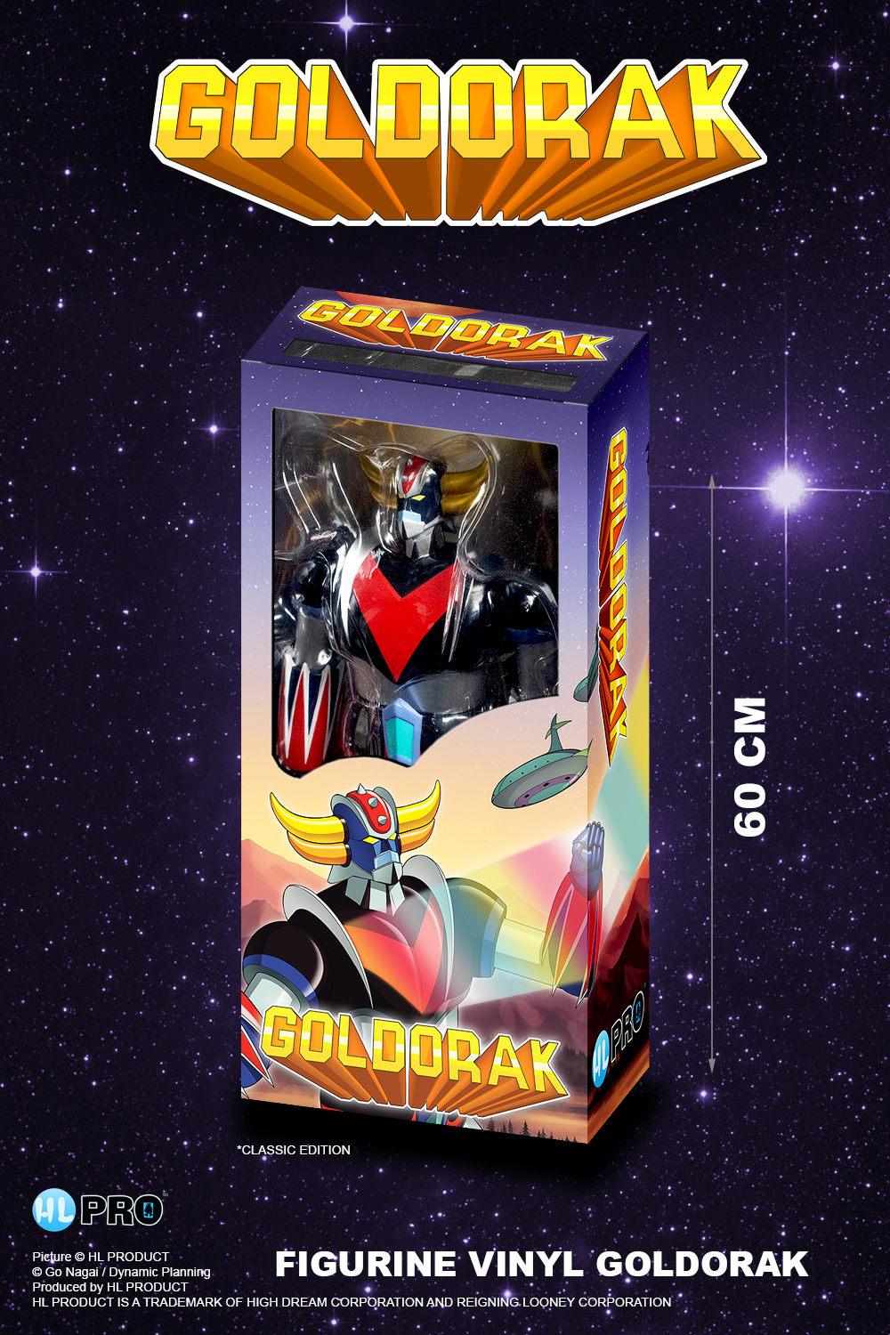 GOLDO75 CLASSIC ED 60 CM GRENDIZER PACKAGE