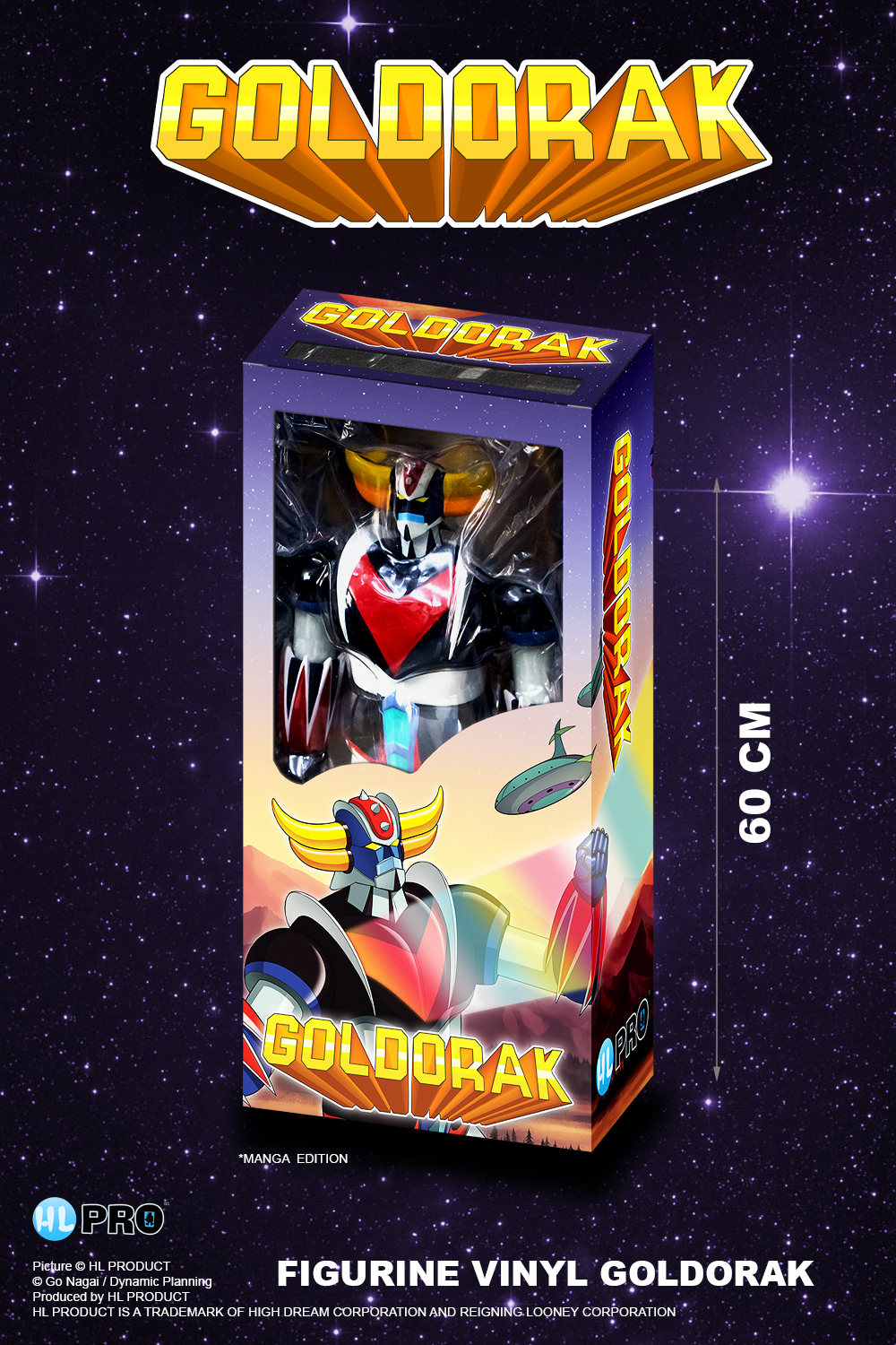 GOLDO74 MANGA ED 60 CM GRENDIZER PACKAGE