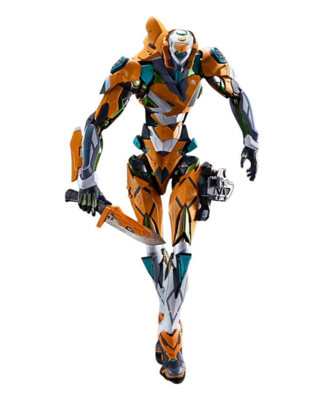 BANDAI Neon Genesis Evangelion figurine Diecast Metal Build Eva Test Type-00 30th with the Spear of Longinus 22 cm