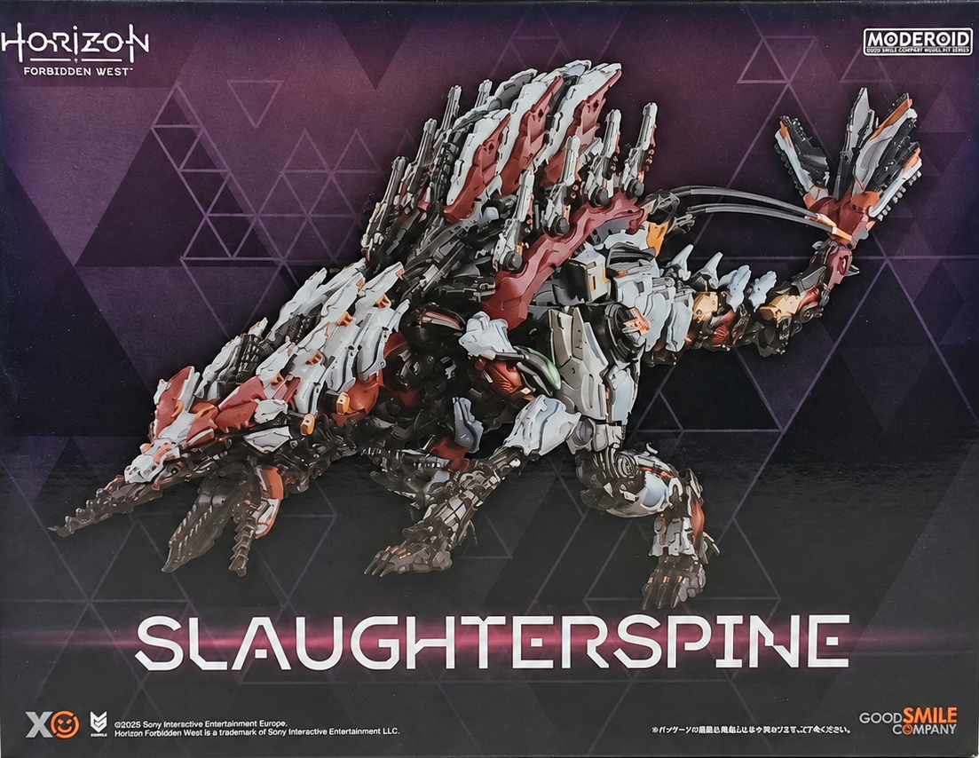 GOODSMILE COMPANY Horizon Forbidden West figurine Moderoid Plastic Model Kit Slaughterspine 39 cm Box Art