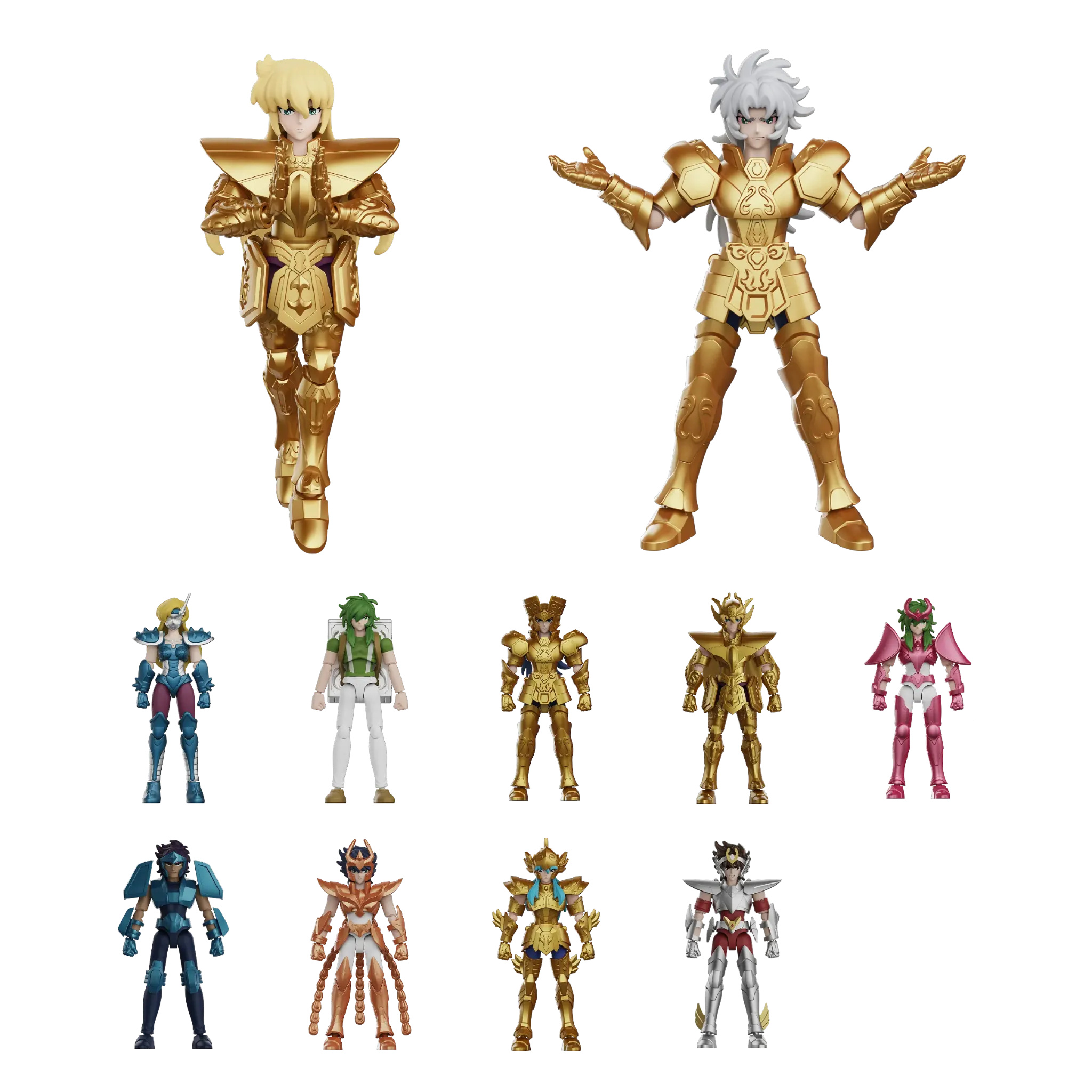 Blokees Saint Seiya Galaxy Version 04 Gold Zodiac Blind Box 9 Pcs L