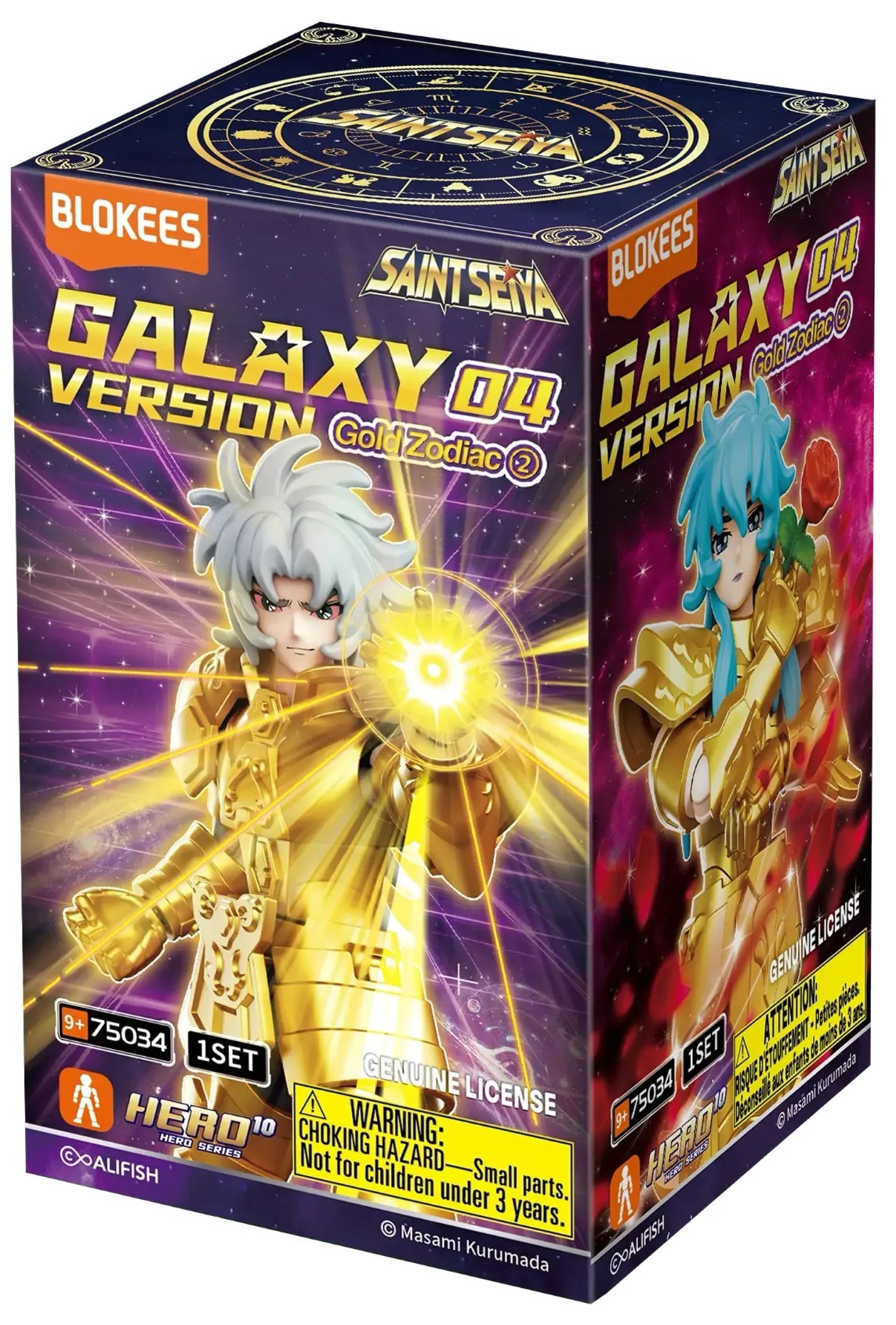 Blokees Saint Seiya Galaxy Version 04 Gold Zodiac Blind Box 9 Pcs M