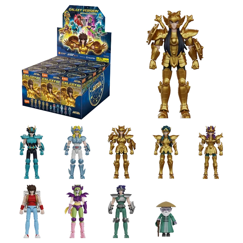 Blokees Saint Seiya Galaxy Version 02 The Legacy of the Gold Saints Blind Box 9 Pcs M