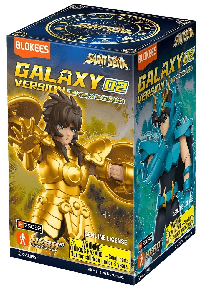 Blokees Saint Seiya Galaxy Version 02 The Legacy of the Gold Saints Blind Box 9 Pcs O