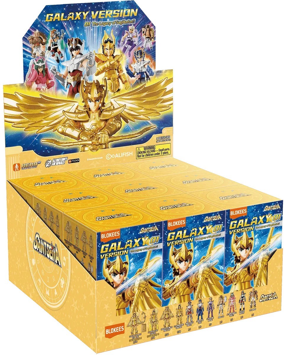 Blokees Saint Seiya GalaxyVersion 01 The Legacy of Sagittarius Blind Box 9 pcs M