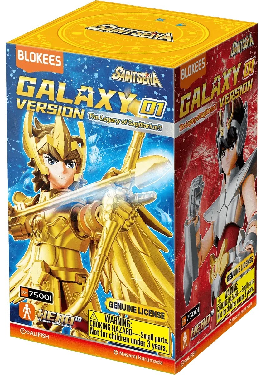 Blokees Saint Seiya GalaxyVersion 01 The Legacy of Sagittarius Blind Box 9 pcs L