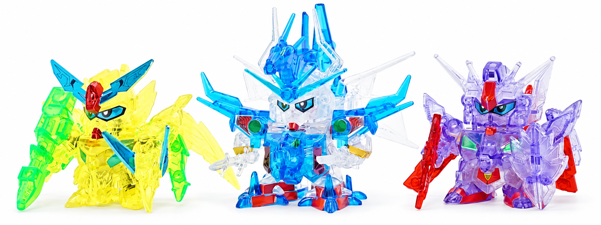 BANDAI GUNPLA Chi-Bi-Senshi Crystal Warriors Gundam Formulars Special 2 02 b fond blanc