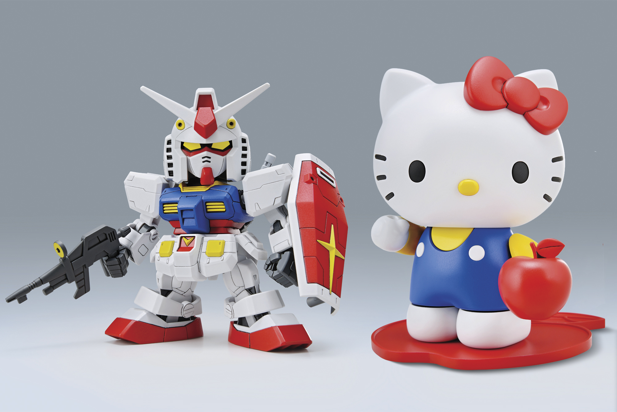 BANDAI GUNPLA SD EX-Standard Hello Kitty / RX-78-2 Gundam c vue promotionnelle