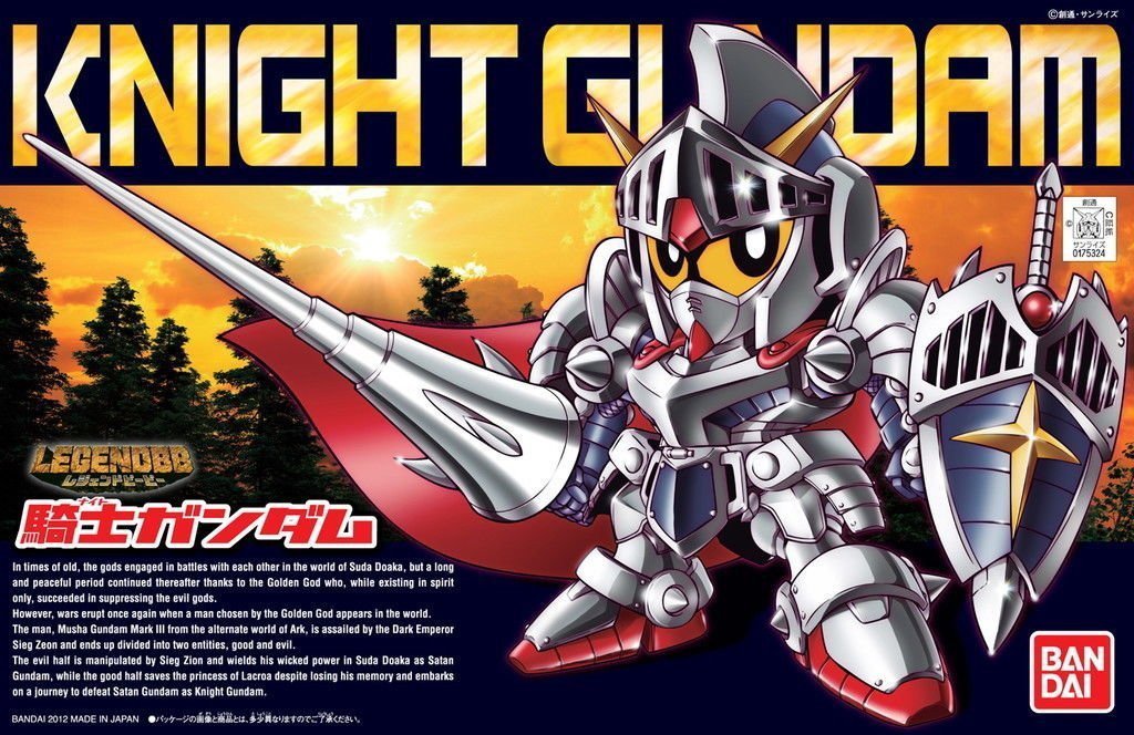 BANDAI GUNPLA BB Legend Knight Gundam 370 a boite