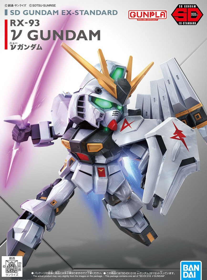 BANDAI GUNPLA SD Gundam EX-Standard Nu Gundam 016 a boite