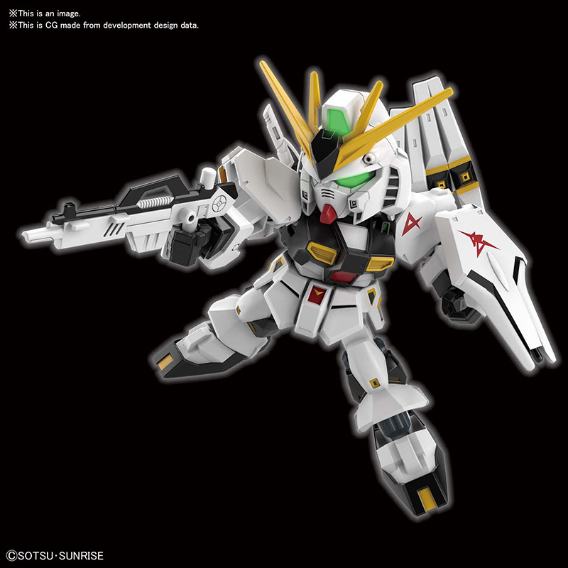 BANDAI GUNPLA SD Gundam EX-Standard Nu Gundam 016 d vue promotionnelle