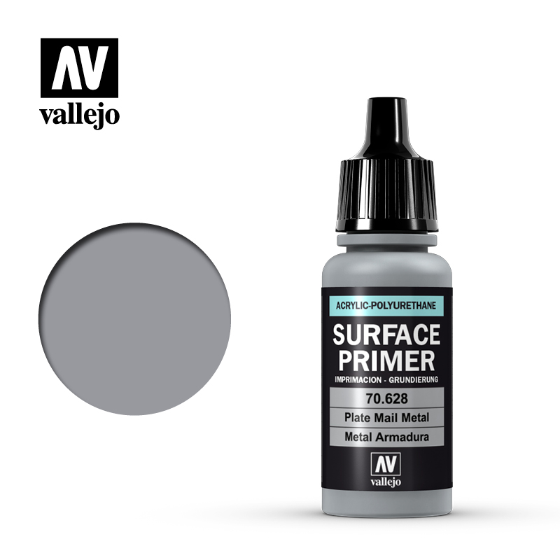 VALLEJO SURFACE PRIMER 70.628 Plate Mail Metal