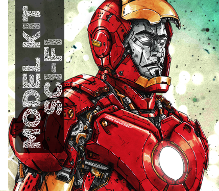 Sélection Model KIt SciFI Mecha Cinéma (Illustration Iron Man par Julien Briand)