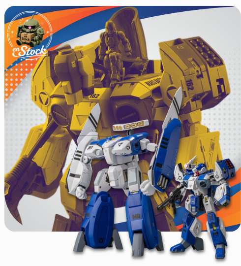 SENTINEL Genesis Climber Mospeada figurine Diecast Riobot 1/48 148 AB-01H Tread 30 cm + AFC-01H Legioss ETA 21 cm (2nd rerelease)