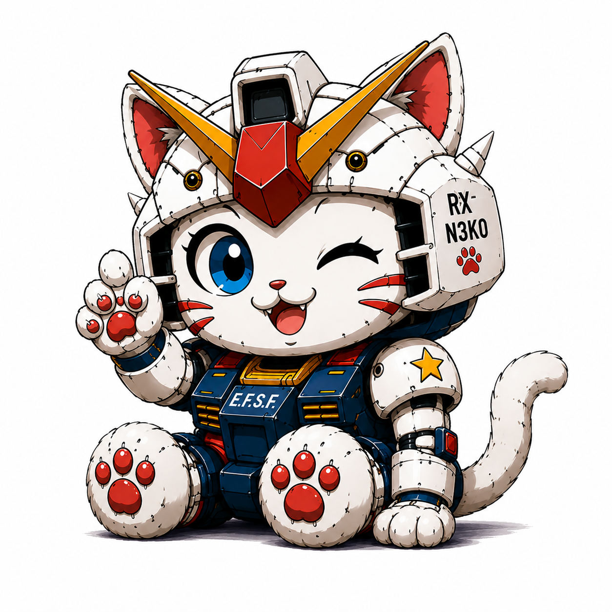Nouvelle interprétation officielle de la mascotte RX-N3KO par Sad