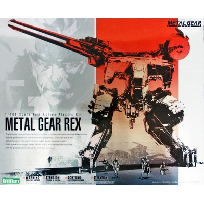 KOTOBUKIYA Metal Gear Solid figurine Plastic Model Kit 1/100 Metal Gear Rex 22 cm