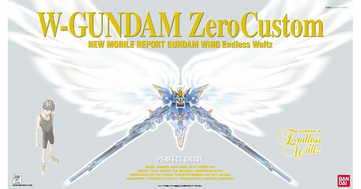 PG 1/60 Wing Gundam Zero Custom – Gunpla Iconique Ailes XXL Bandai