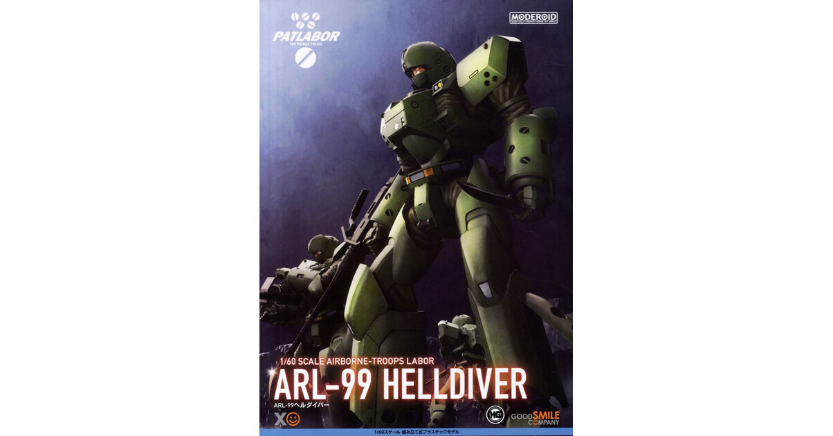 Patlabor ARL-99 Helldiver Model Kit - 1/60 Scale Build-It-Yourself Robot Figure - View #13