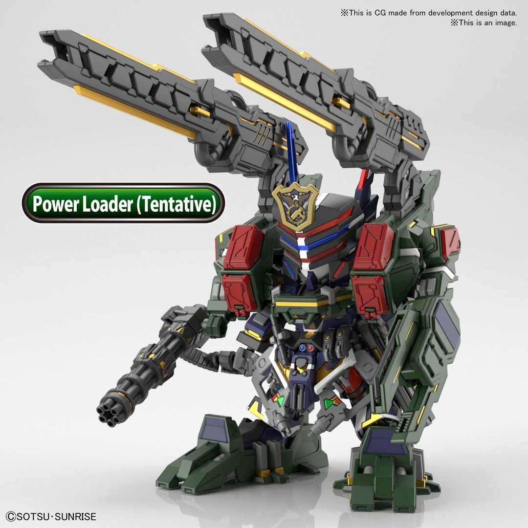 BANDAI Verde Buster Accessori – Set Per SD Gundam World Heroes (Blu)