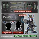 BANDAI GUNPLA SDW Heroes Sergeant Verde Buster Gundam DX Set 11 f vue complementaire