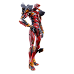 Neon Genesis Evangelion figurine Diecast Metal Build Eva Production Model-02 30th with the Spear of Cassius 22 cm