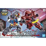 BANDAI GUNPLA Cross Silhouette RX-78-2 Gundam & Char’s Zaku II a boite