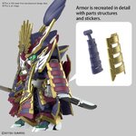 BANDAI GUNPLA SDW Heroes Nobunaga Gundam Epyon 02 i vue complementaire