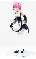 Figurine Bandai Re:Zero – Rem & Ram En Mode Pudding à La Mode – PVC – Neuve Sous Blister