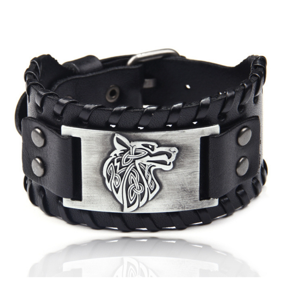 Bracelet viking Cuire