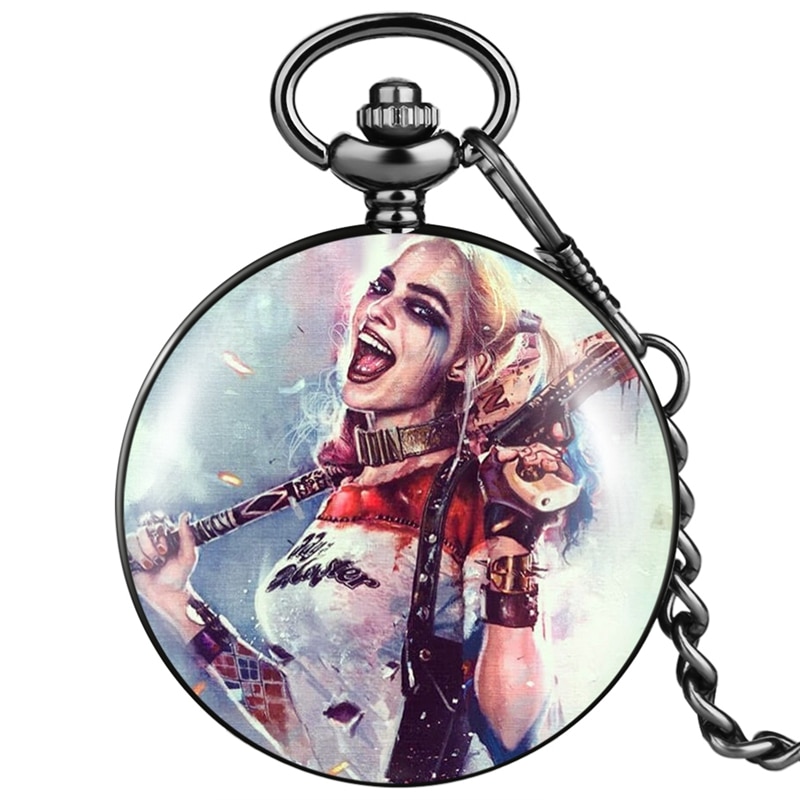 Boule-aga-ante-Anime-Comic-Cosplay-Quartz-Pocket-Watch-Ketchum-JOBlack-Smooth-Watches-Collectibles-Gifts-for