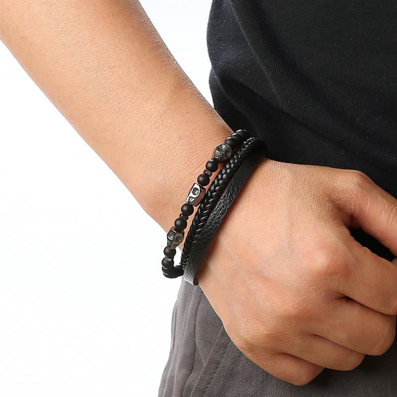 Bracelet-en-cuir-de-haute-qualit-pour-hommes-Bracelet-en-cuir-multicouche-perl-oeil-de-tigre
