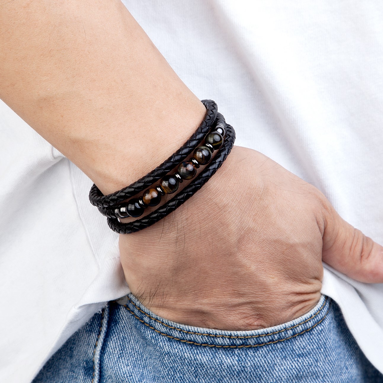 Bracelets-multicouches-en-cuir-pour-hommes-et-femmes-bijoux-tendance-9-styles-pierre-ronde-8mm-Bracelets