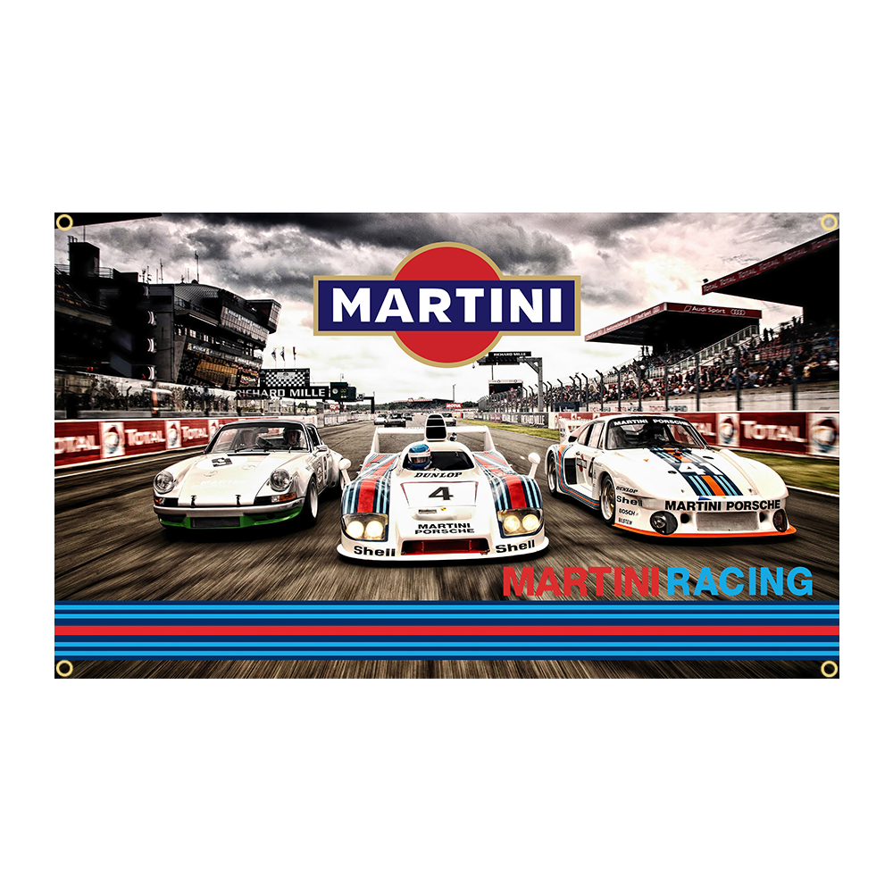 Sensation-de-course-pour-voiture-Martini-3x5Fts-90X150cm