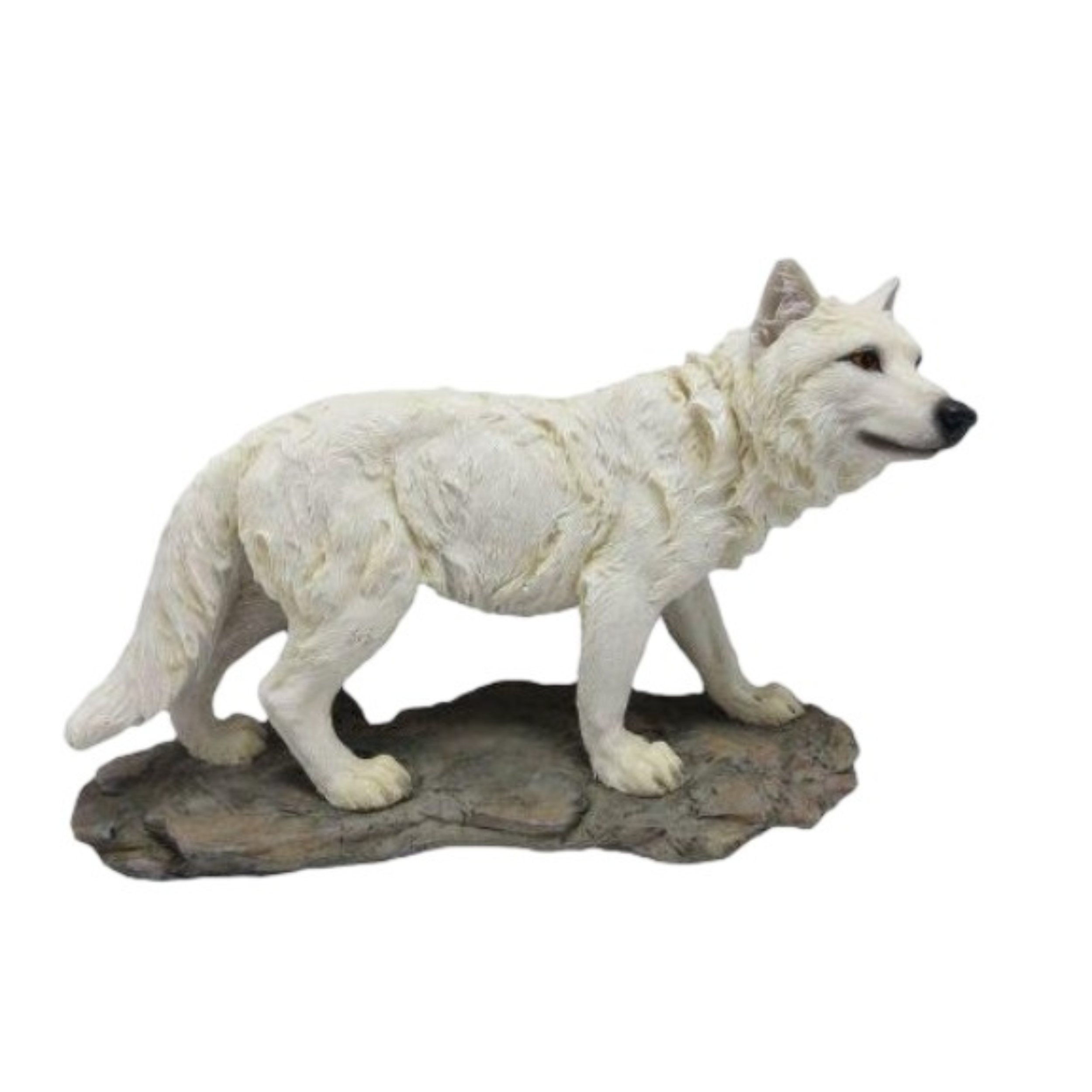 Figurine Loup en résine L 21 cm H 18.8 cm