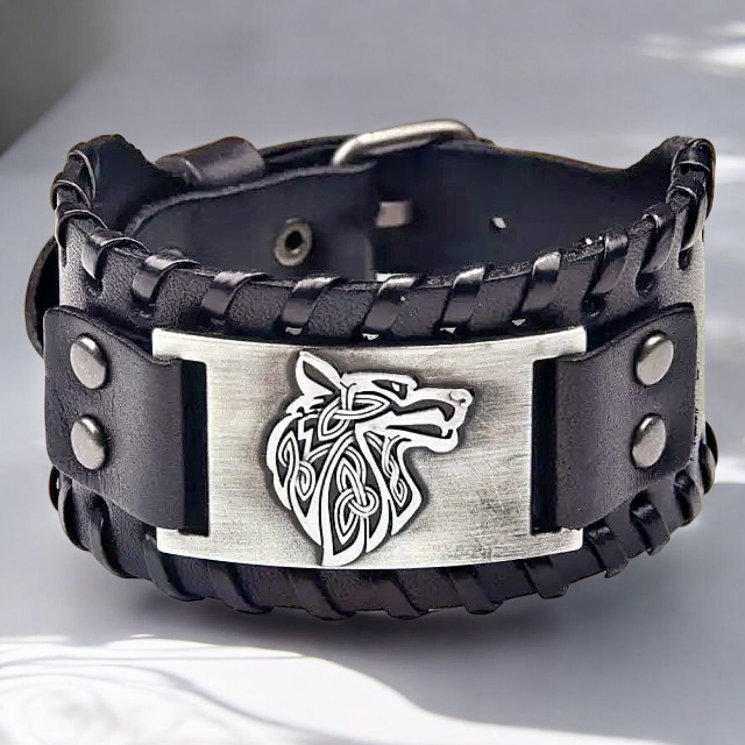 Bracelet Viking Tête de Loup