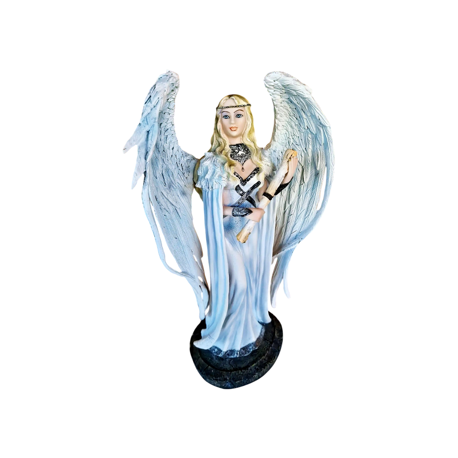 Statue dAnge en Résine Blanche