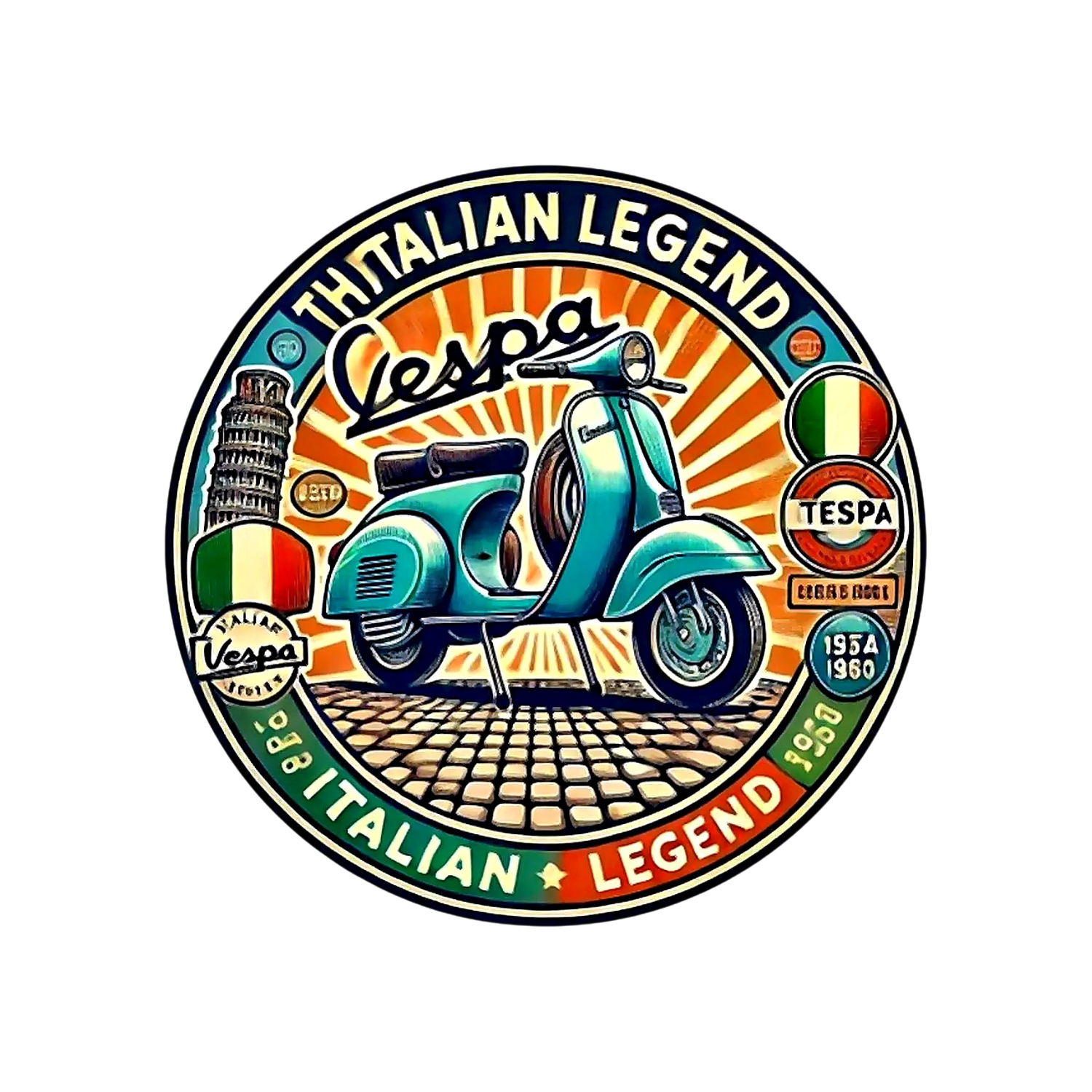 Scooter Vespa Magnet Frigo
