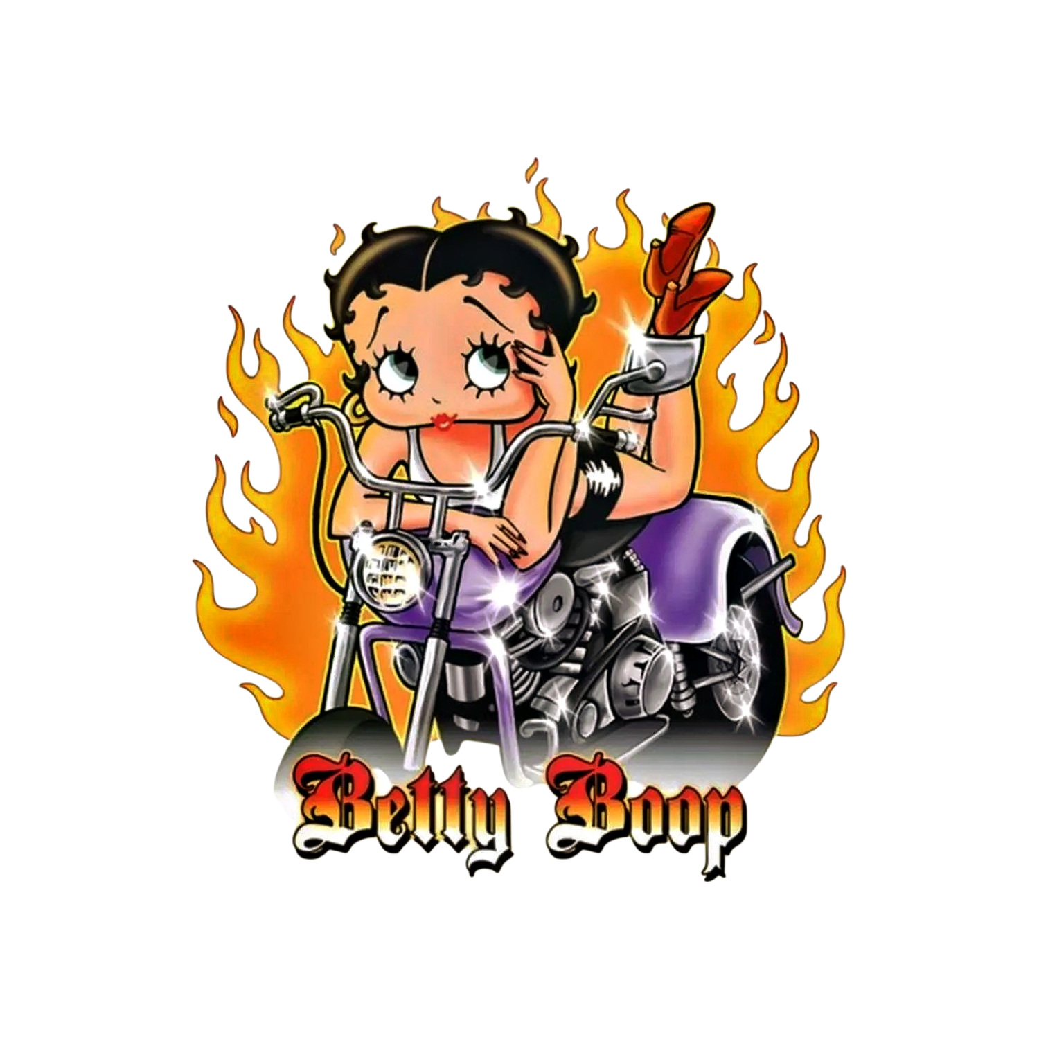 Betty Boop Motard Magnet Frigo