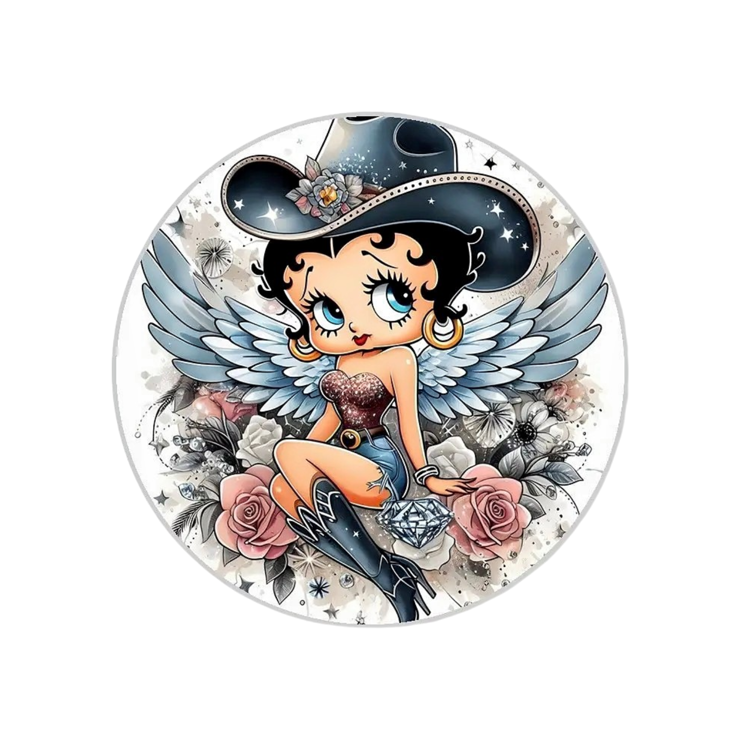 Betty Boop Ange Magnet Décorative